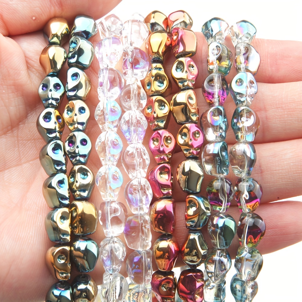 White Pony Beads - Plastic Bracelet Beads 8x10mm for Braids DIY