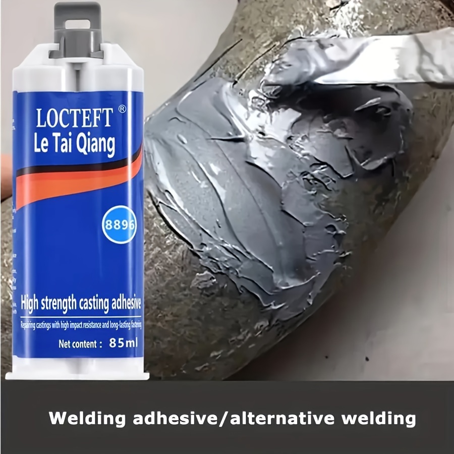 2pcs Heat Resistant Glue Extrusion AB-Metal Adhesive Liquid Weld Aging  Resistance Multi-function for Hard Plastics and Ceramics