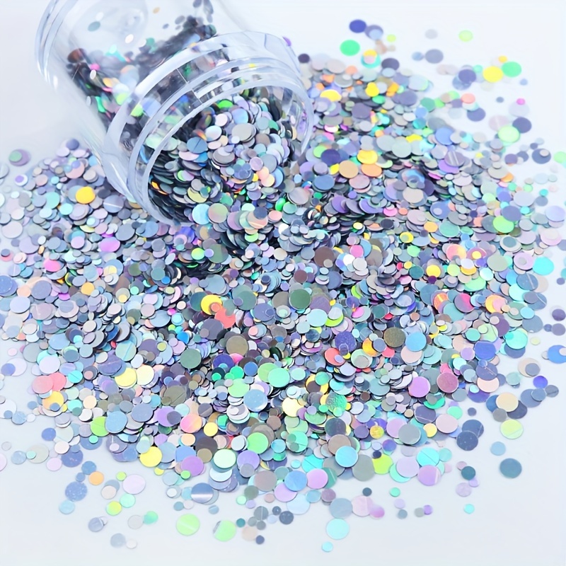 Holographic Bubble Glitter For Resin Filler Hollow Circle Sequins Epoxy  Resin Filling Accessories Resin Shaker Filler DIY Crafts