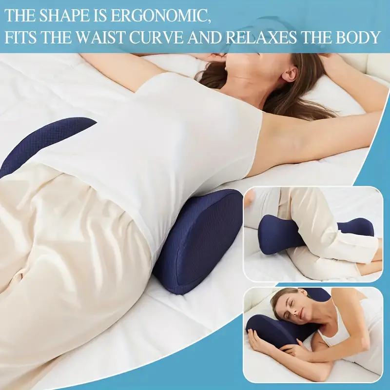 Lumbar Support Pillow For Sleeping, Memory Foam Back Waist Cushion For Lower  Back Effective Relax, Back Pillow For Sleeping, Lumbar Support Pillow For  Bed And Chair - Temu United Arab Emirates