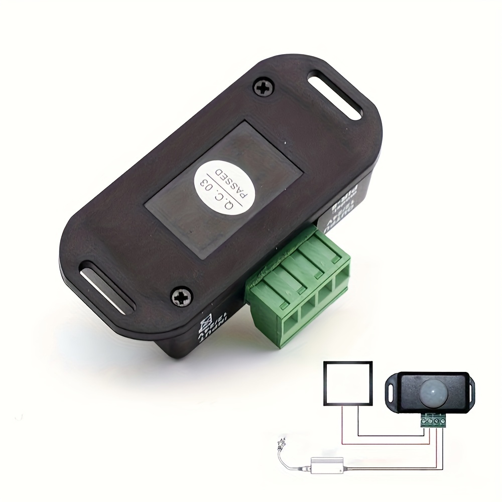 Mini Sensor de Movimiento Infrarrojo para Tiras LED 4-24VDC 1,5A