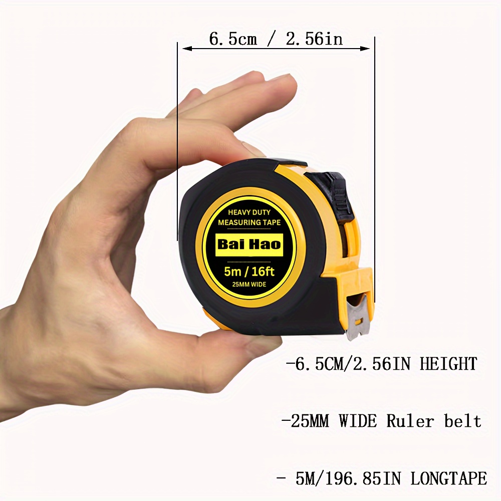 Heavy Duty Tape Measure 5m Stainless Steel Measuring Tape - Temu