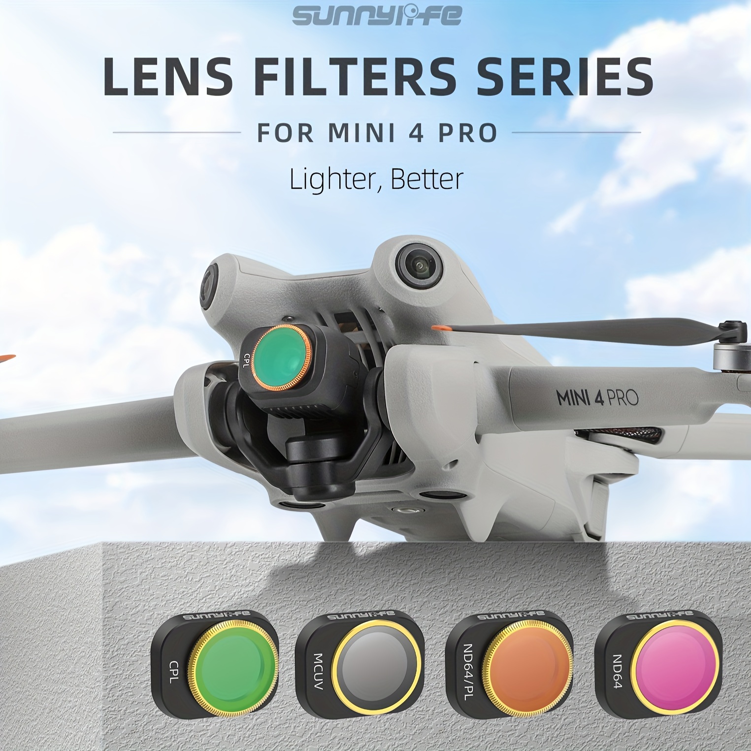 

Boost Drone Photography With Variable Cpl Filter For Dji Mini 4 Pro Accessories
