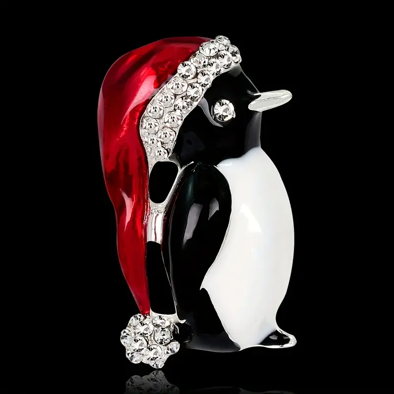 1pc ドロップオイルペンギン形状ブローチ動物テーマクリスマスギフトクリスマス装飾 迅速かつ安全なオンラインチェックアウト Temu Japan