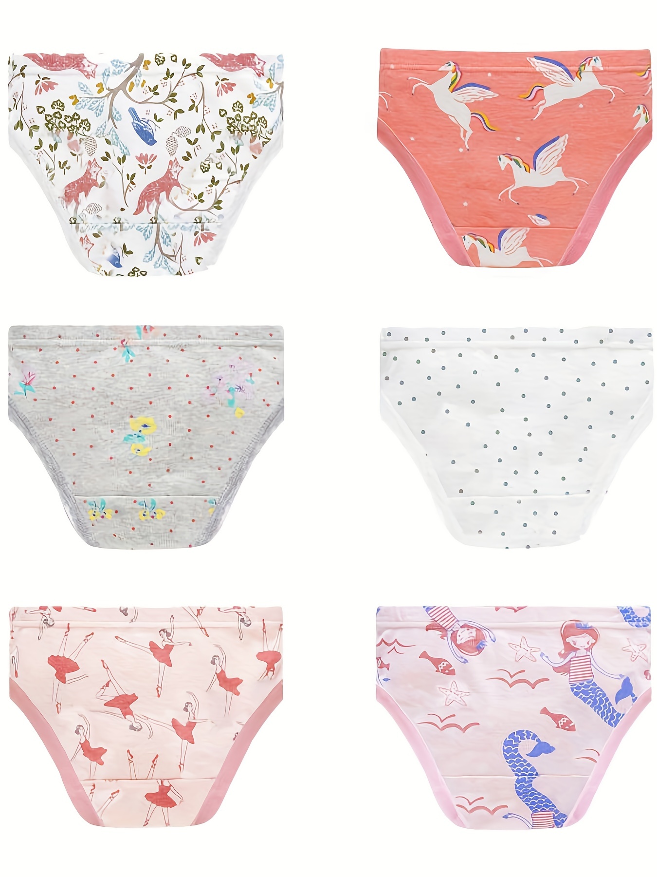 Baby Soft Cotton Panties Little Girls'Briefs Toddler underwear