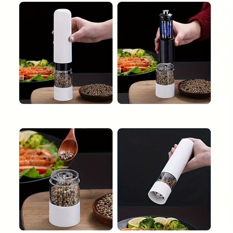 Electric Salt And Pepper Grinder Set - Automatic Spice Mill With Adjustable  Coarseness - Perfect For Cooking & Bbqs! - Temu