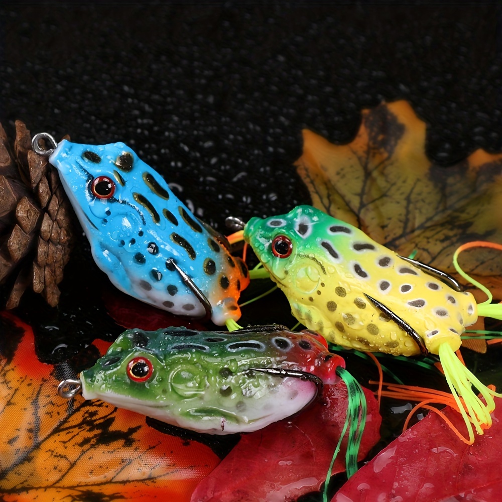 9pcs/box * Frog Shaped Fishing Lures - Soft Floating Crankbait for Bass,  Trout, and Salmon - Gift Packaging Included