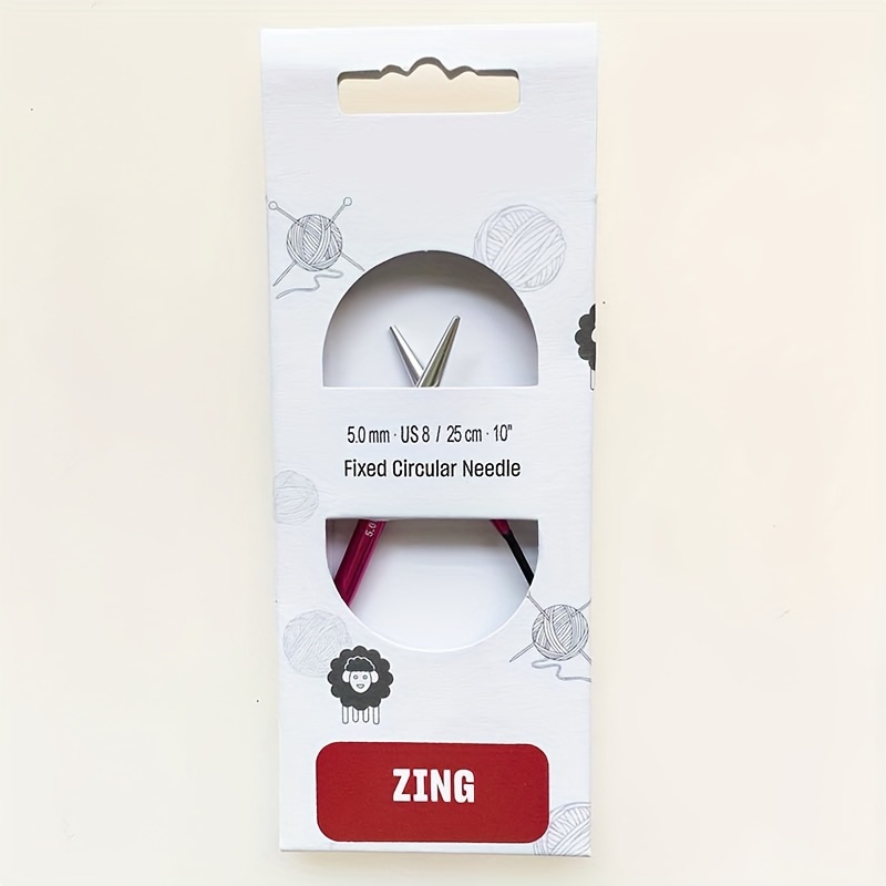 Agujas de tejer circulares KnitPro Zing 2.0 5.0 mm 25 cm aguja circular  corta para tejer calcetines -  México