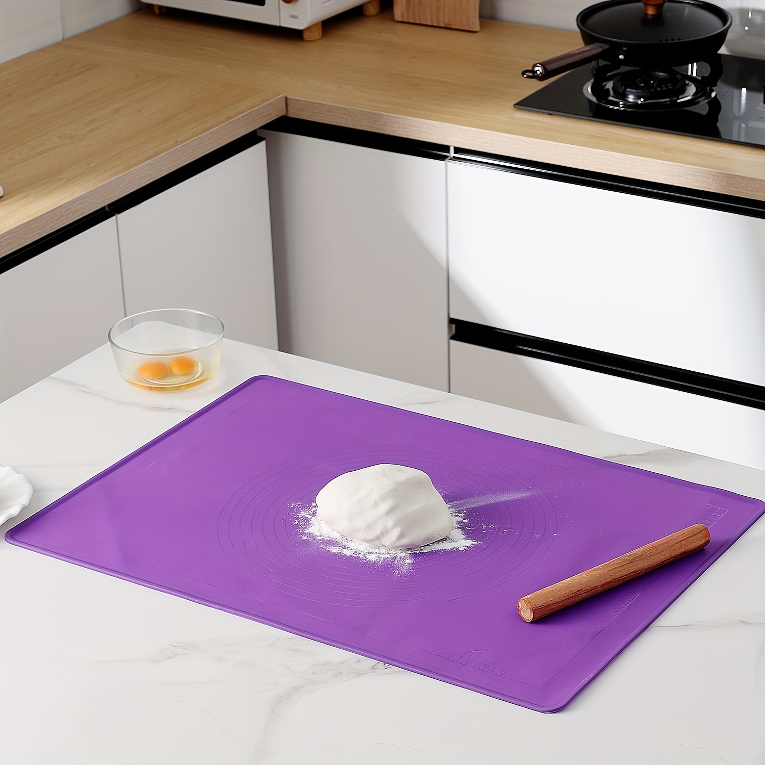 Platinum Food Grade Silicone Mat - Super Large Size - Ideal For Office,  Kitchen, And Gaming - Gray Thick - Temu