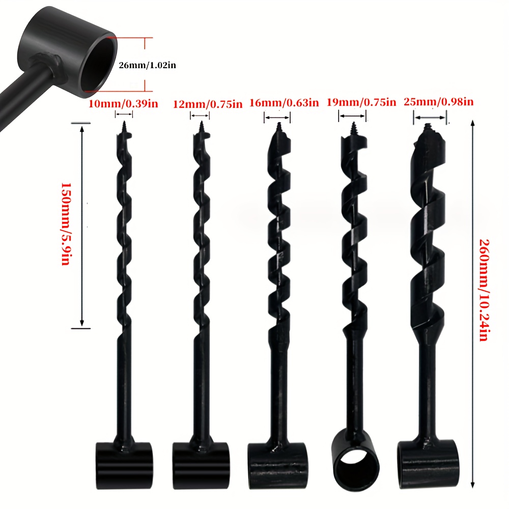 GDFYMI Settlers Wrench, Scotch Eye Wood Auger, Bushcraft Gear