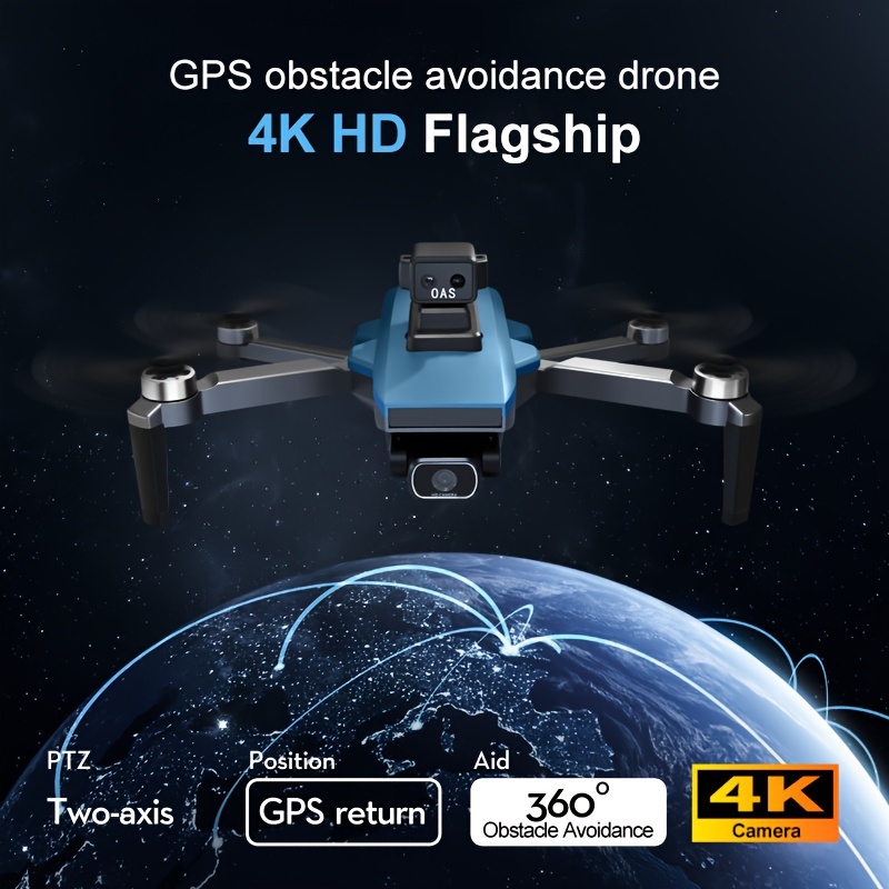 Dron Gps Con Cámara 4k Hd Evitación De Obstáculos De 360 ​​° - Temu