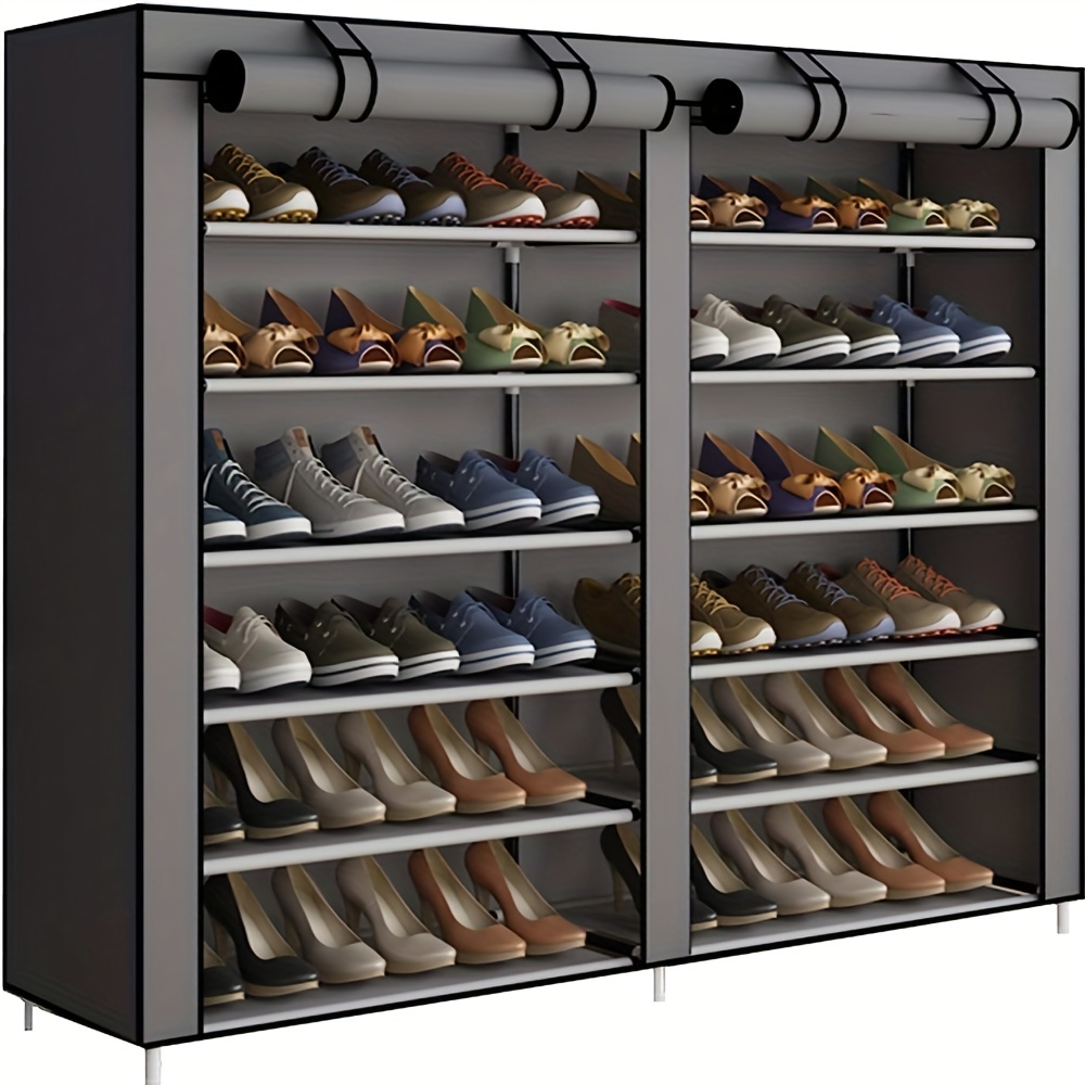 10 Tiers Shoe Rack, Space Saving Vertical Single Pairs Sturdy Shoe Shelf  Narrow Tall Shoe Storage Organizer for Entryway Hallway - AliExpress