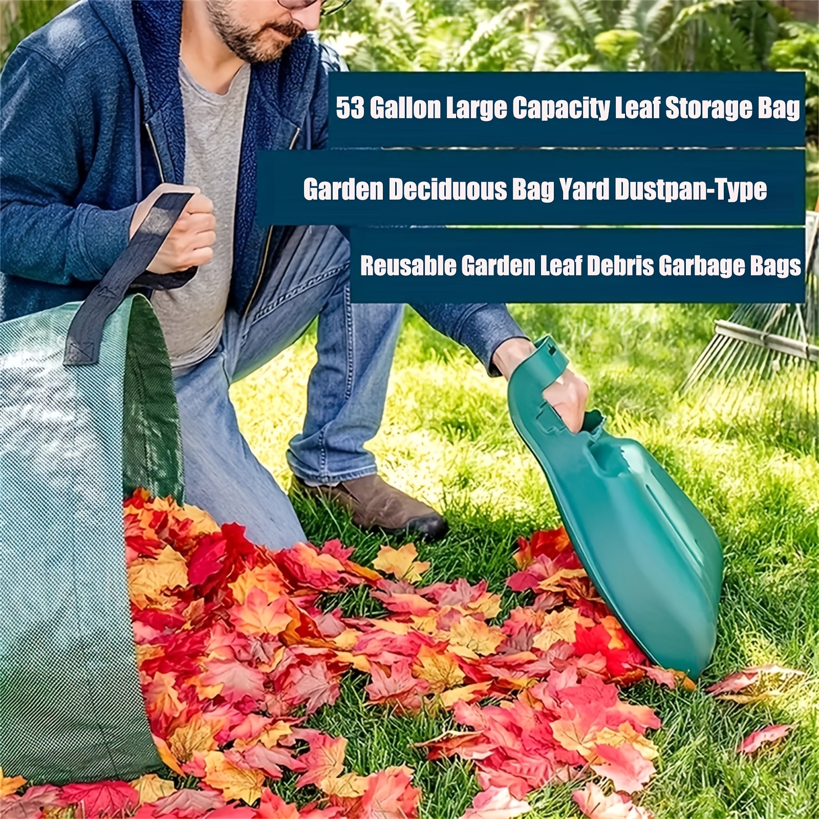 Garden Leaf Bag, Garden Deciduous Bag, Reusable Garden Bags For