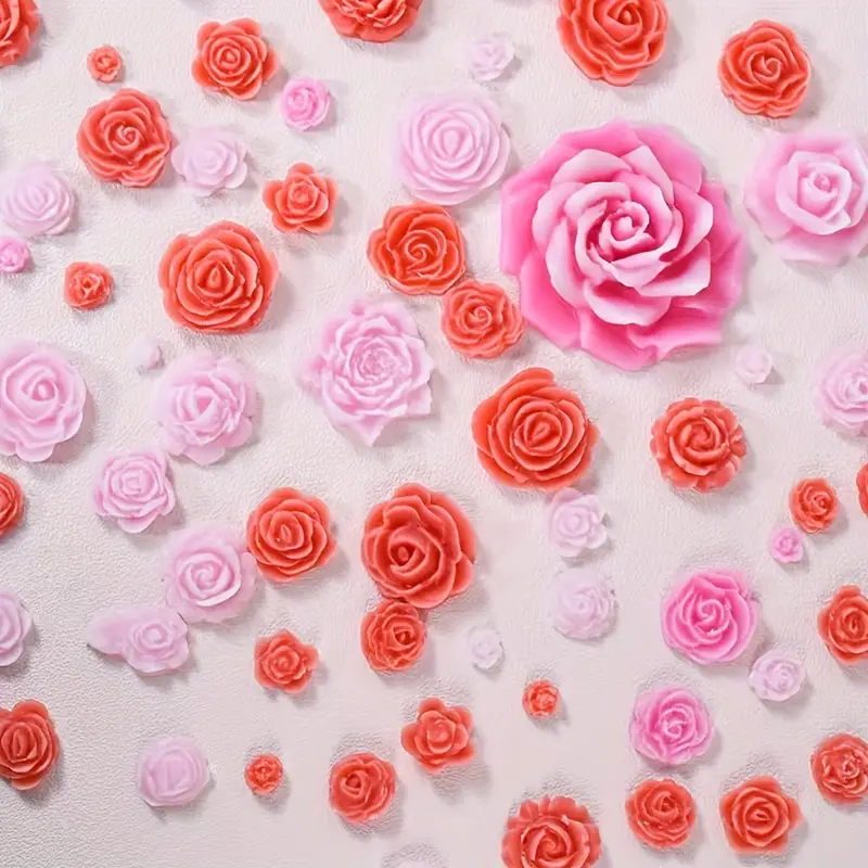 3d Diy Rose Daisy Flower Silicone Molds Candy Polymer Clay - Temu