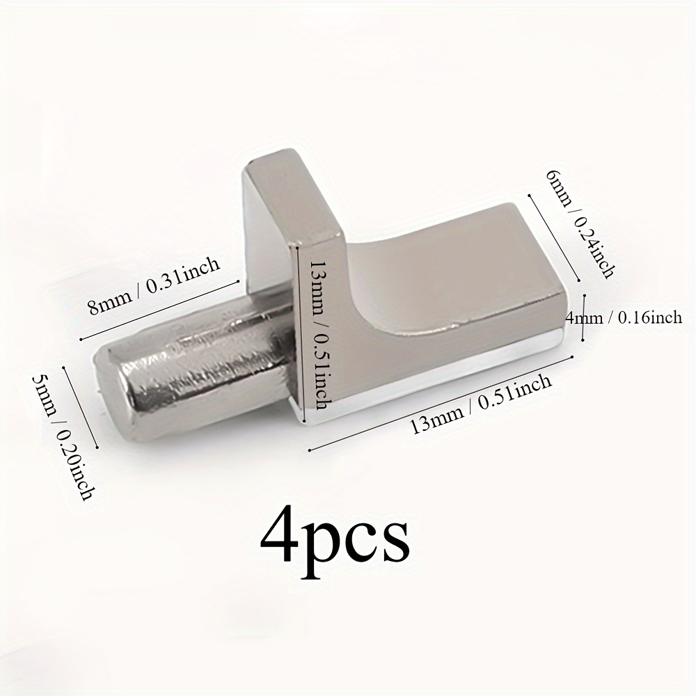 100x Shelf Peg Pin Supports 5mm Shelf-Bracket Pegs for Cabinet