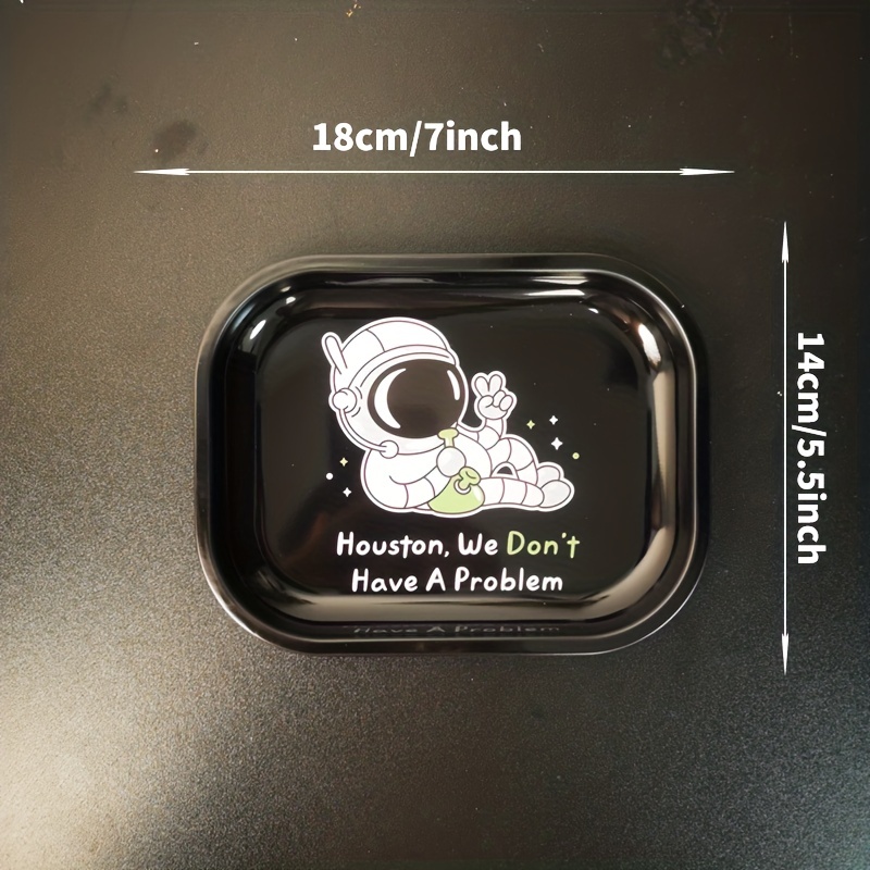 2pcs Metal Rolling Tray Wake Up Tray Home Decor