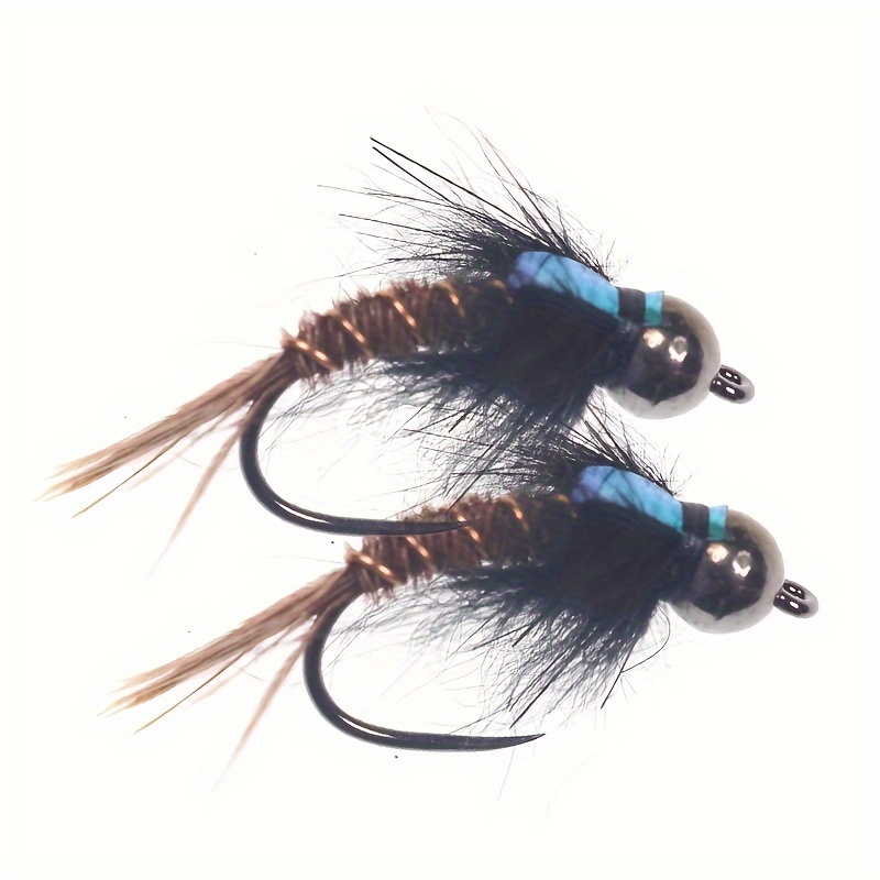 8 #10 #12 Tungsten Bead Head Nymph Fly Barbless Fast Sinking - Temu Canada