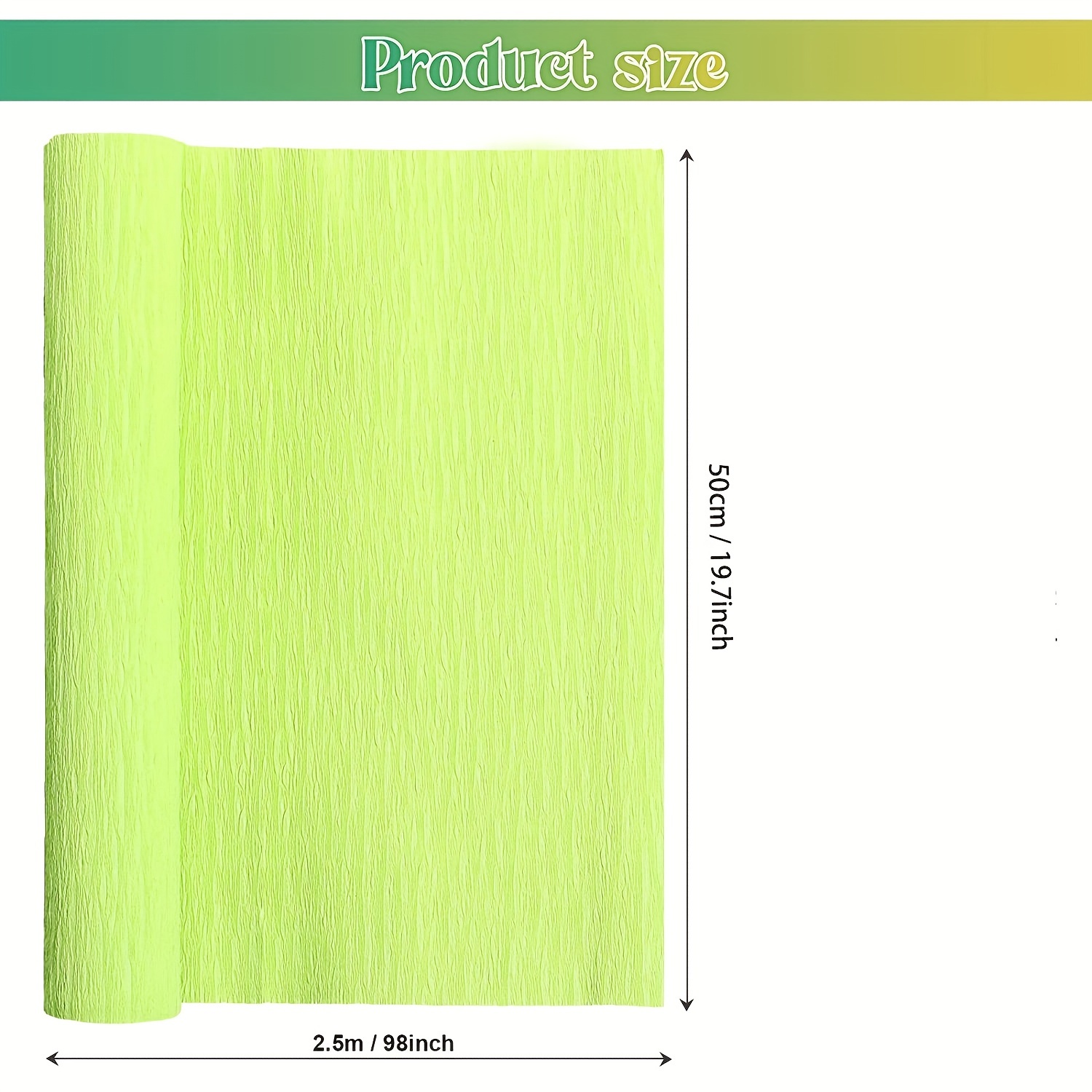Interdruk- Carta Crespa, Colore 117 Verde, BIKW117 : : Casa e  cucina