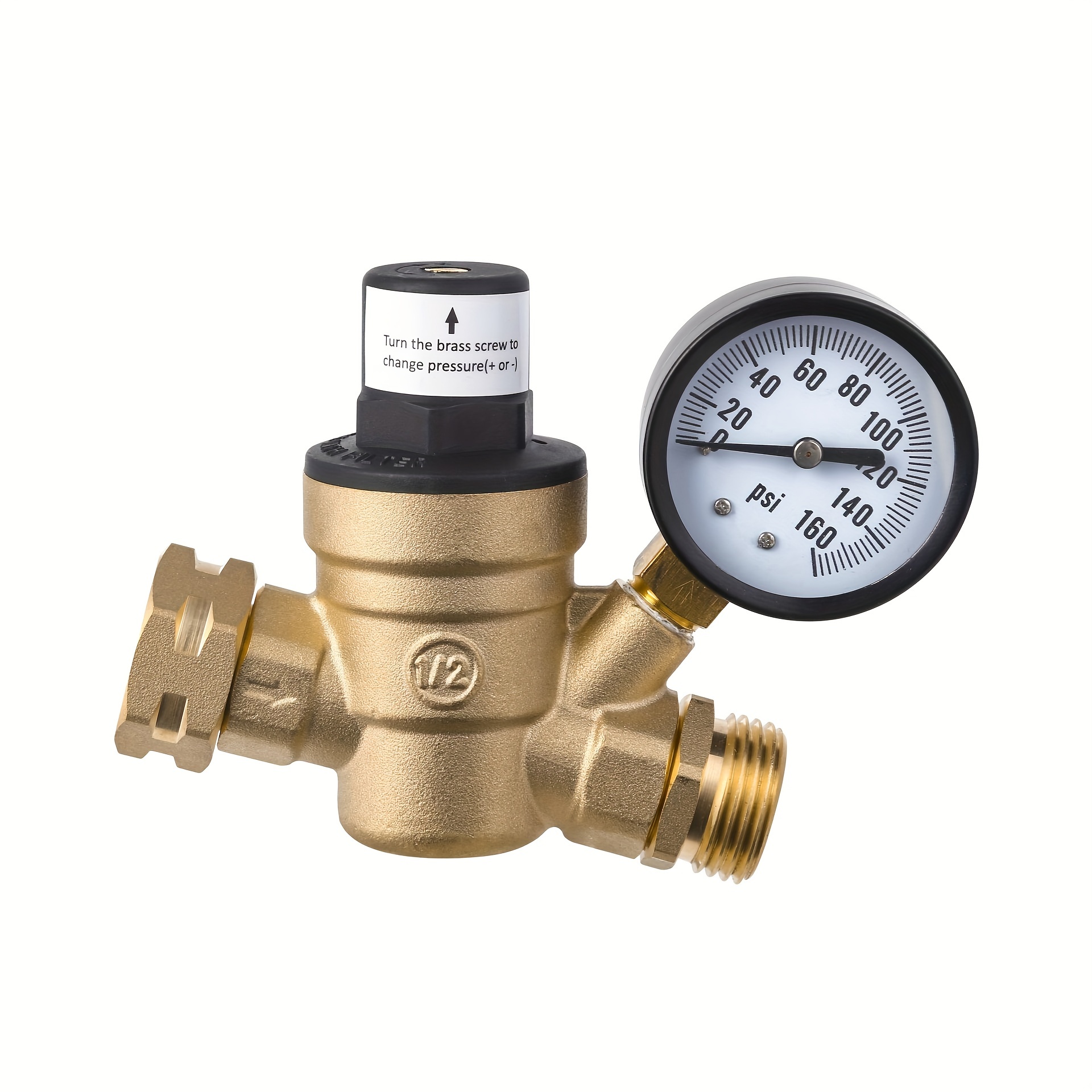 Lead free Brass Rv Water Pressure Regulator Valve Adjustable - Temu