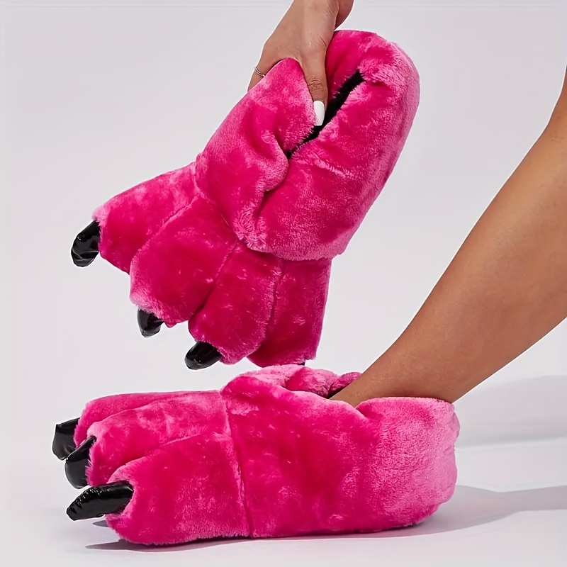  Pantuflas de casa de invierno para hombre, zapatos de interior  de felpa cálida, zapatillas de masaje suaves, unisex, zapatos de piso  ligero, rojo, 13 : Ropa, Zapatos y Joyería