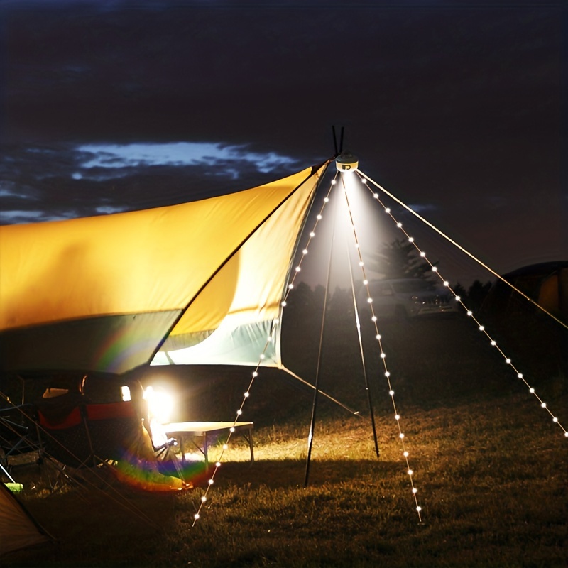 Outdoor Camping LED Lighting Tent Light Atmosphere Light Camp Decorative  Light String Camping Light USB String Light