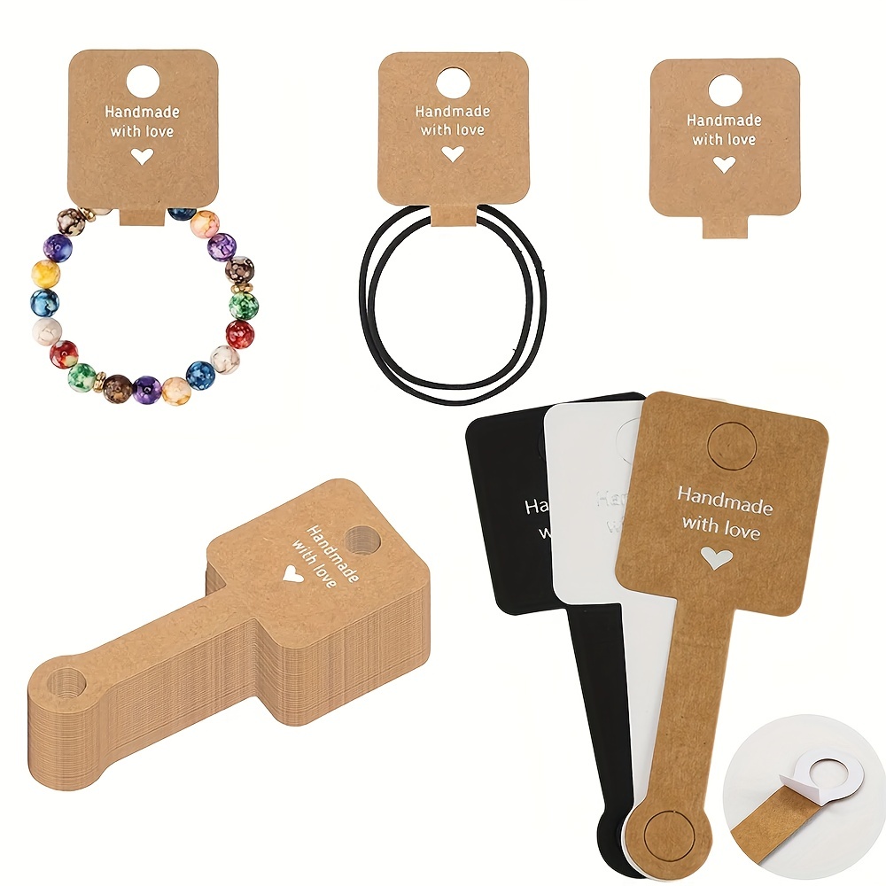 Self Adhesive Bracelet Hair Rope Display Cards Jewelry - Temu