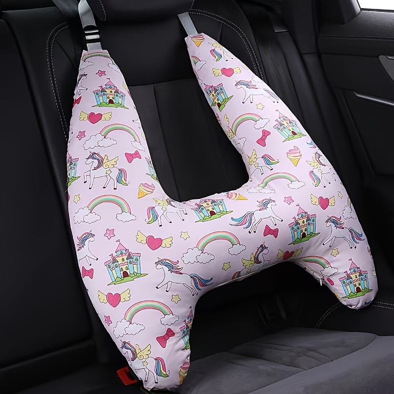 Almohada de viaje para el asiento trasero del automóvil, almohada para  niños, un artefacto para dormir, adecuada para viajes de larga distancia de