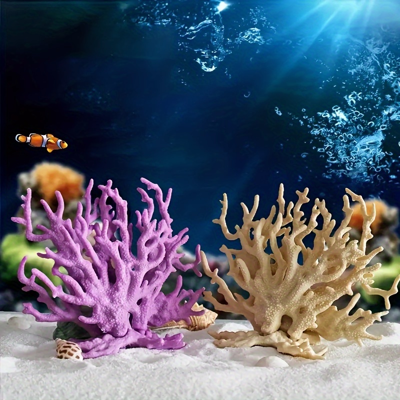 Natural White Reef Branch Coral Beach Decor Aquarium p Ocean