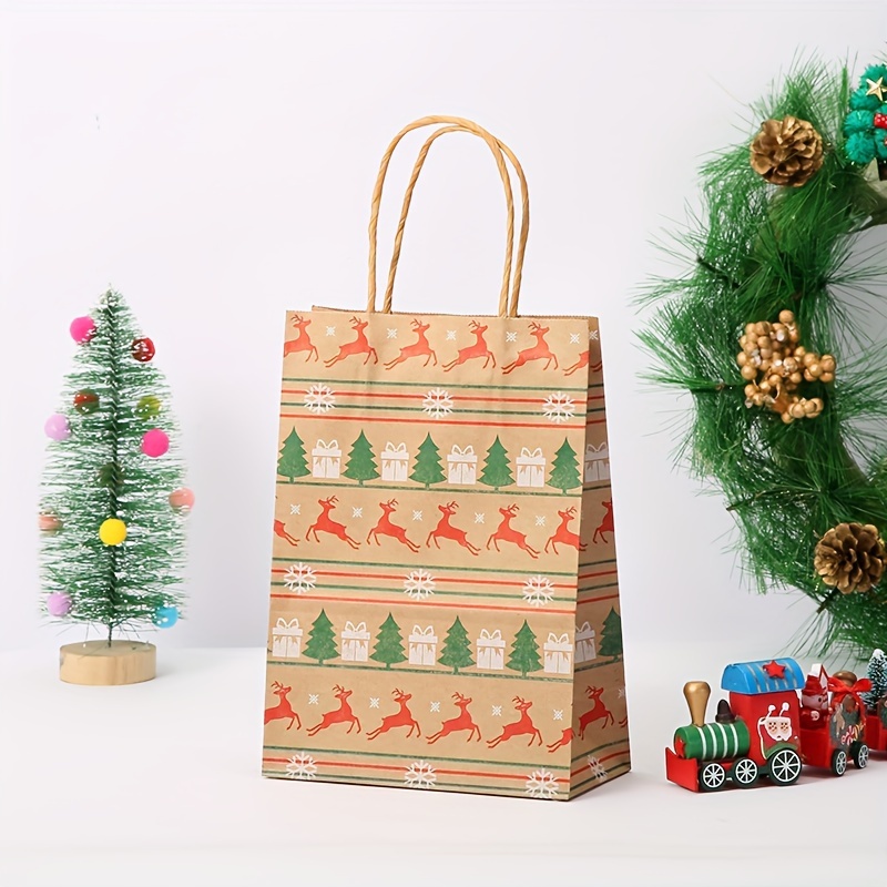 Paper Gift Bag Snowflake Merry Christmas Candy Cookie - Temu