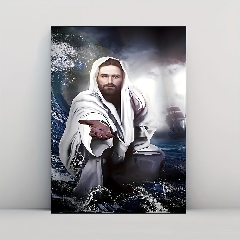 Christ Wall Decor Canvas Poster And Print Jesus God Hand Wall Art ...