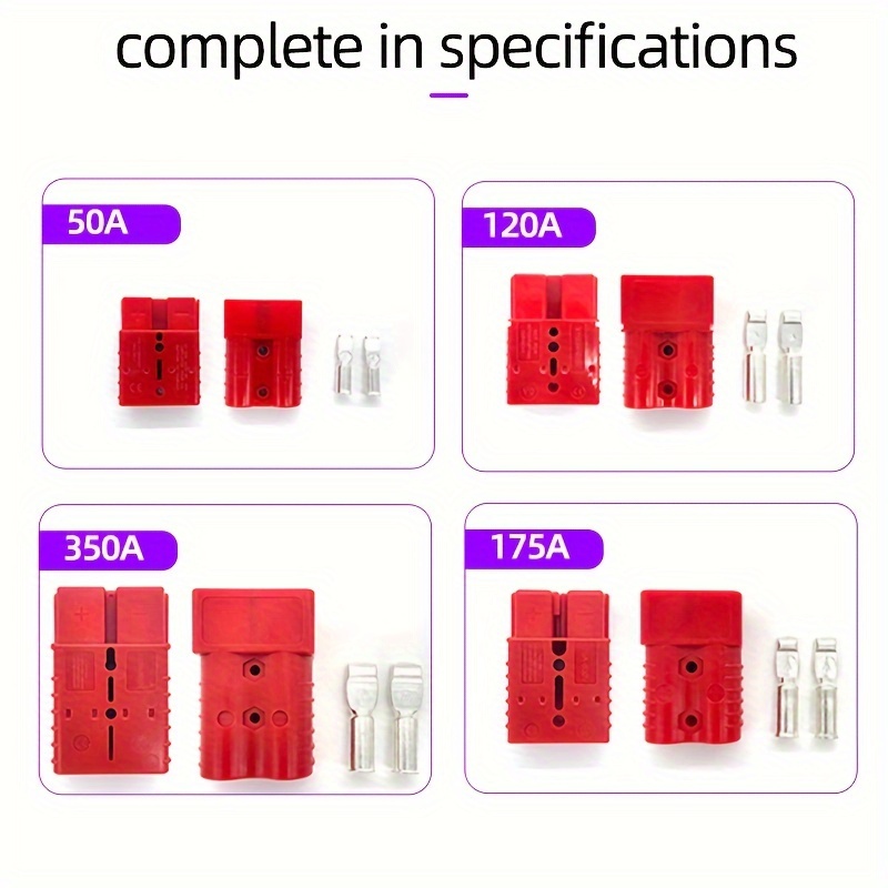 50a/120a/175a/350a Electric Battery Charging Connector - Temu