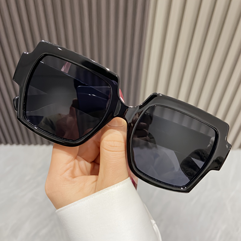 Oversized Shades Sunglasses Man Black Fashion Square Sun Glasses