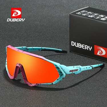 DUBERY, One-piece Polarized Sunglasses, Unisex Trendy Outdoor Sports TAC Lens Sunglasses