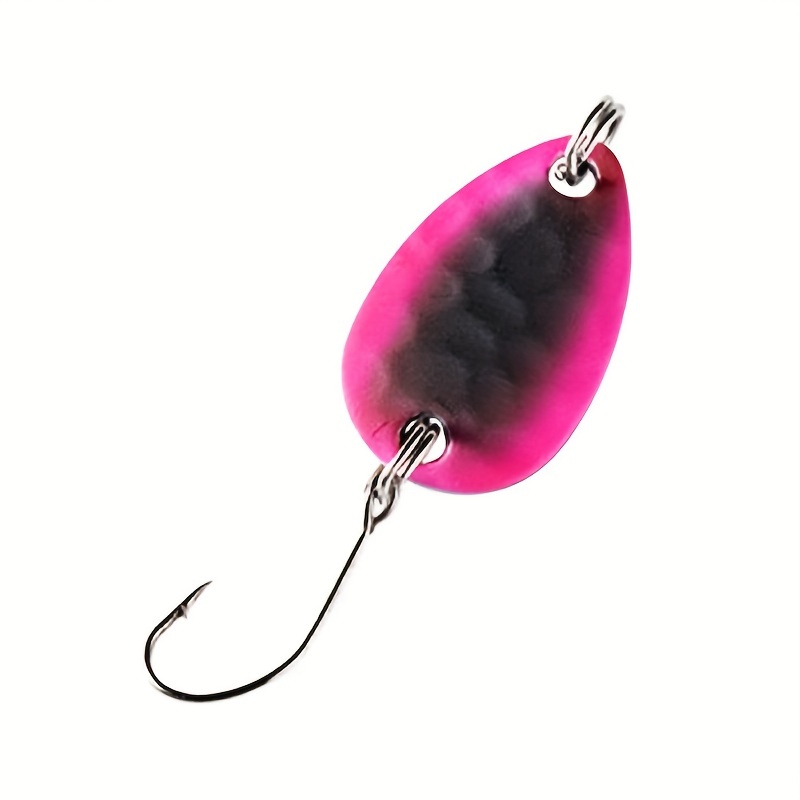 Colorful Sequin Fishing Spoon Lure Metal Bait Single Hook - Temu