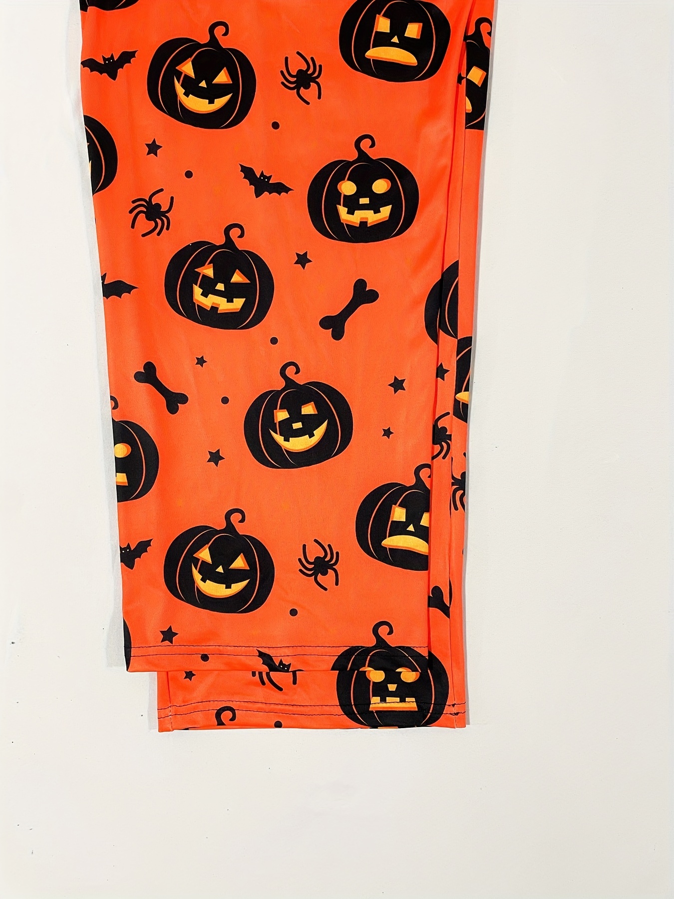 Gothic Pajama Set Women's Pumpkin Bat Print Shorts