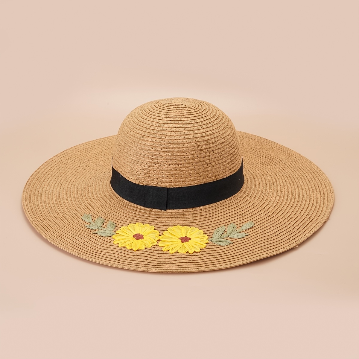 Sombrero Paja Ala Mujer Sombrero Playa Viaje Pascua - Temu