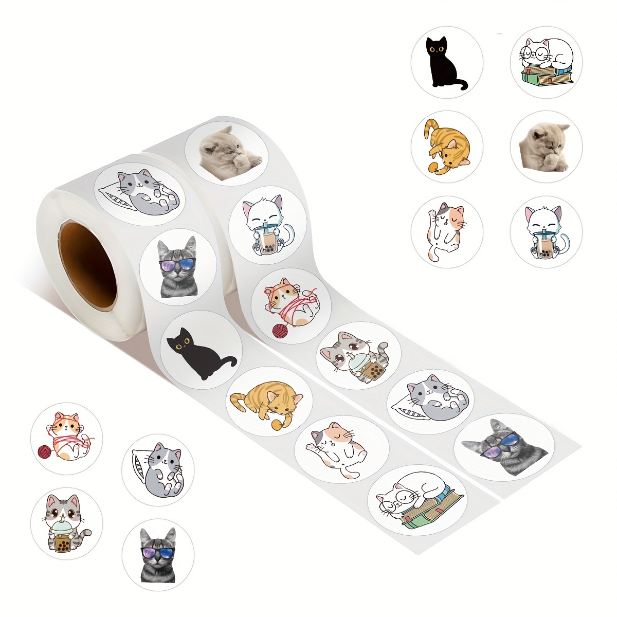 Cute Cats sticker mix for journaling or scrapbooking