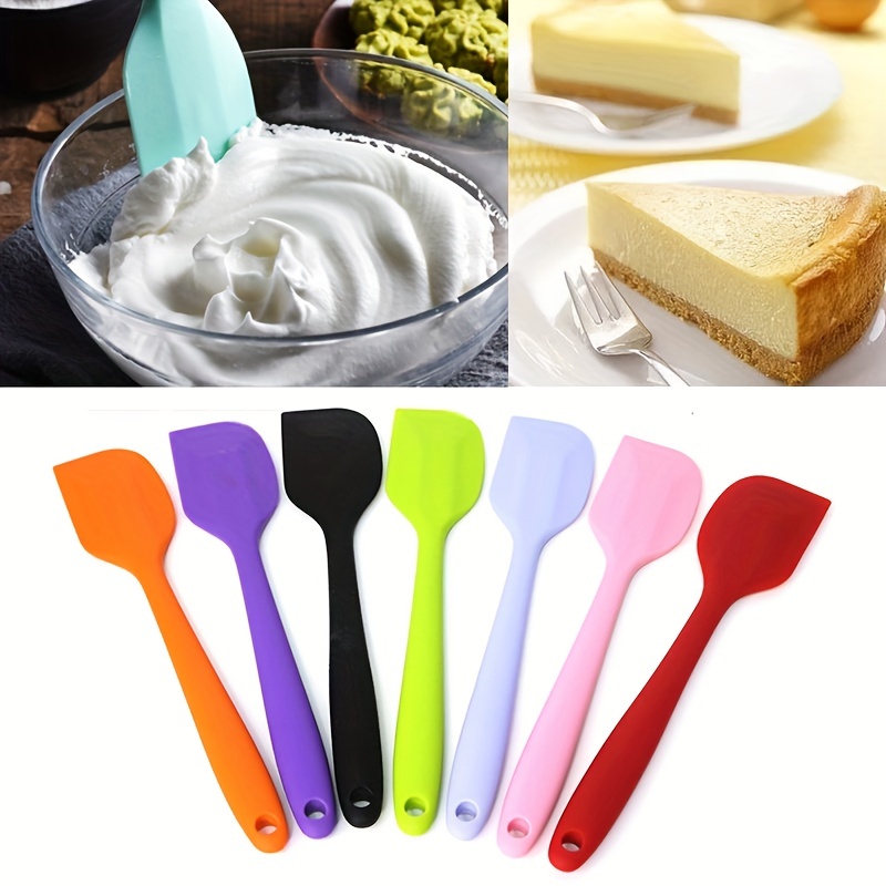Silicone Jar Spatulas Cake Cream Spatula Non stick Heat - Temu