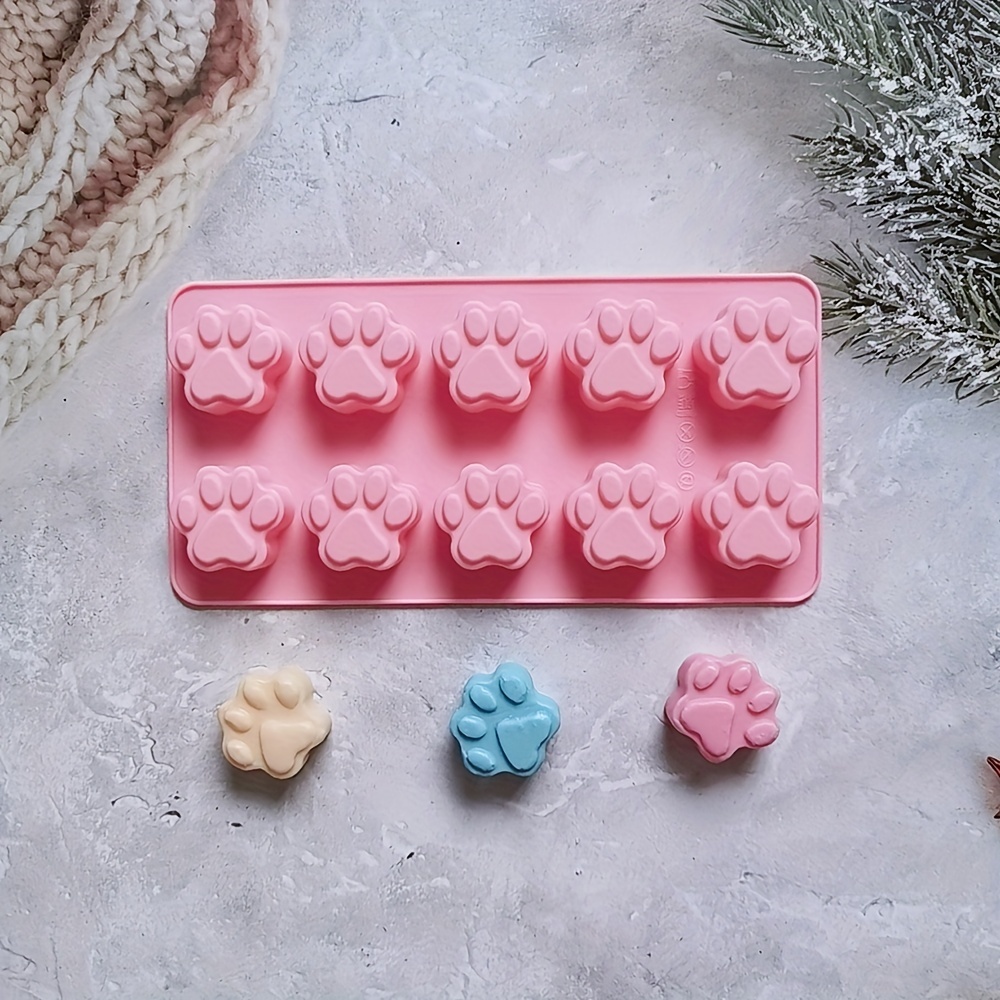 Cute Silicone Cat Paw Shaped Ice Cube/ Chocolate Tray Mold