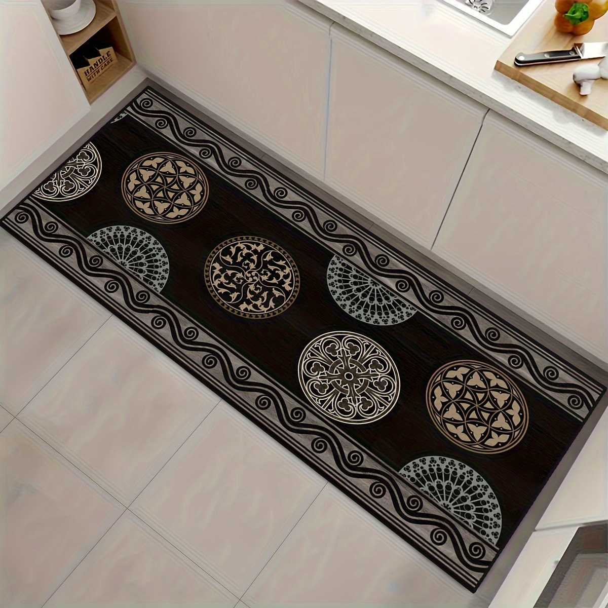 Modern And Contemporary Rug Strips, Laundry Room Rugs, Extra Long Oriental  Corridor Rug Strips Kitchen Mat, Soft Non-slip Machine Washable Staircase  Rug Strips For Hall Living Room Bedroom Sunroom Hardwood Floors, Home