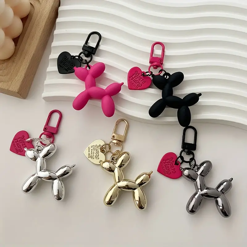 Y2k Style Cute Dog Keychain Retro Acrylic Puppy Pendant For - Temu