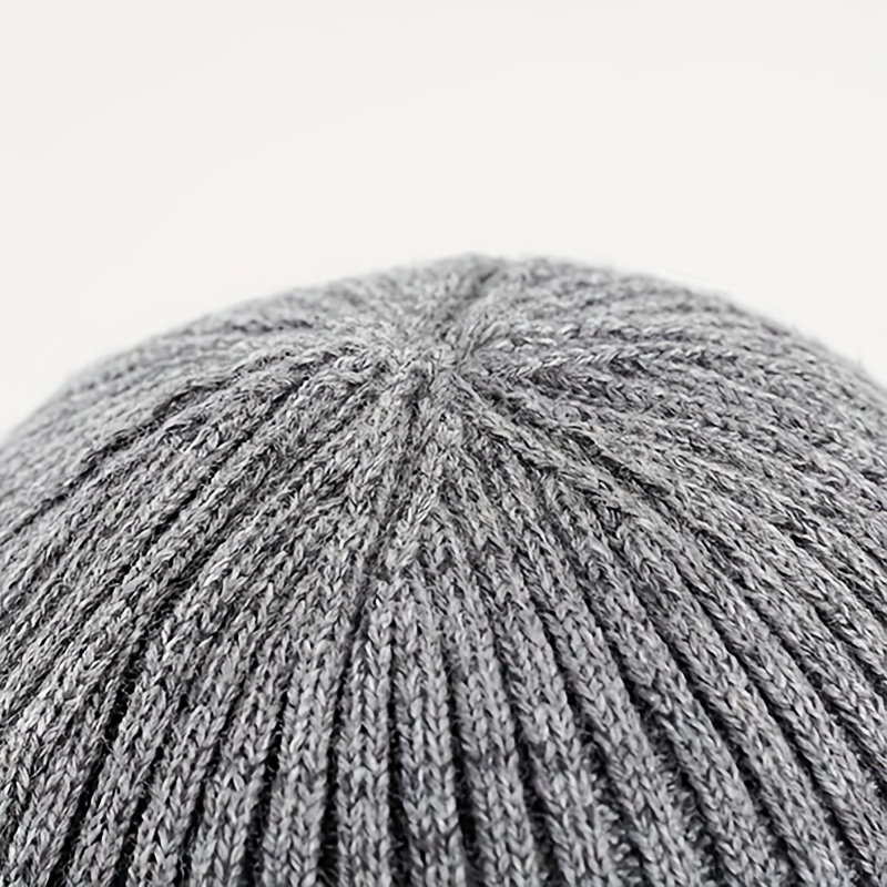 1 Pieza Gorro Lana Punto Terciopelo Grueso Invierno Hombre - Temu Mexico