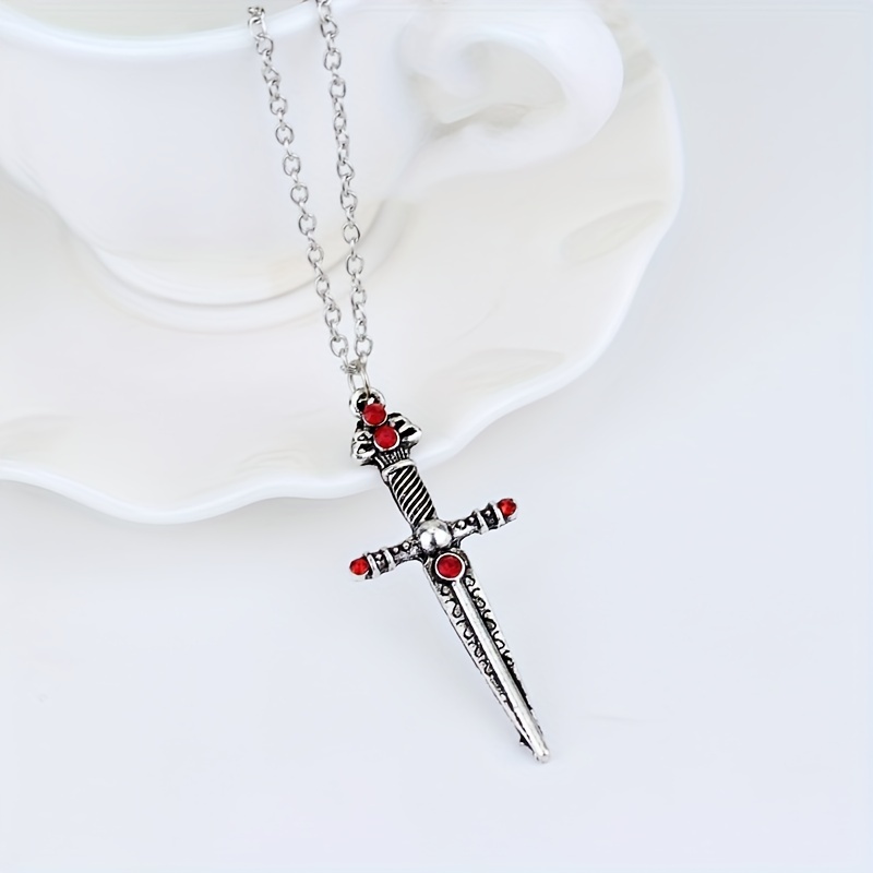 Hip Hop Rock Band Judas Priest Blade Razor Shape Pendant Necklace Long  Chain Men Metal Necklace - AliExpress