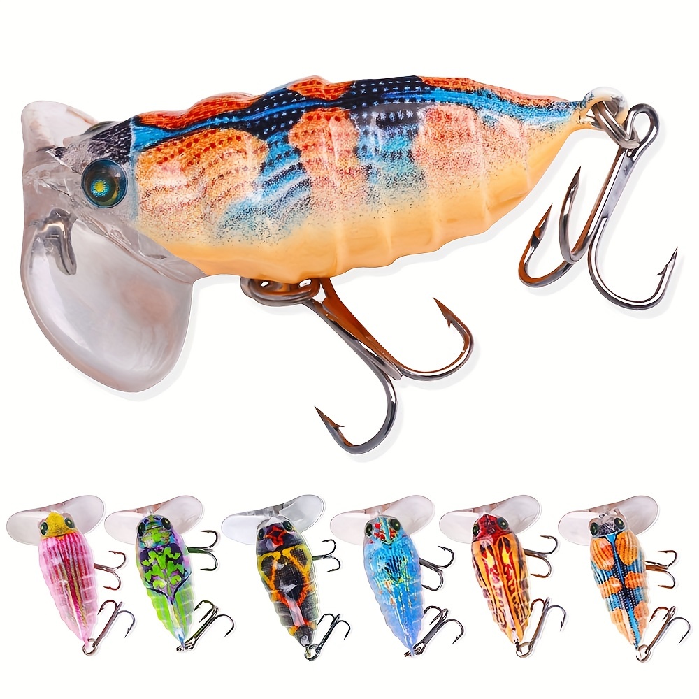 Sequins Flies Fishing Lure Set Bionic Insect Hard Spinner - Temu