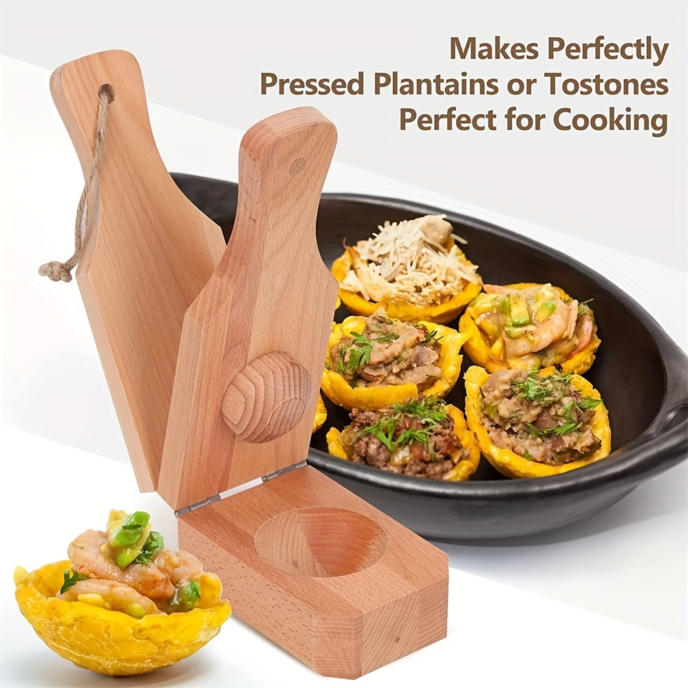 Wooden Banana Smasher Maker For Fried Plantains Chips Meatball