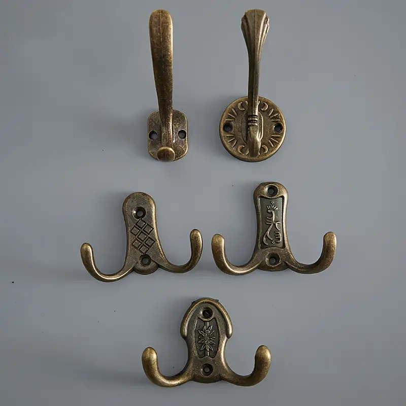 Vintage Coat Hook Zinc Alloy Antique Bronze Hook Cabinet - Temu