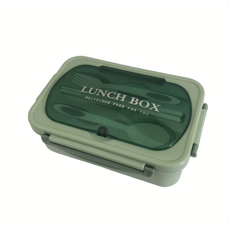 1pc, Lunch Box, With Cutlery Set, 3 Compartments Bento Box, Reusable  Plastic Food Container, Student Office Worker Indoor Outdoor Lunch Box, For  Women