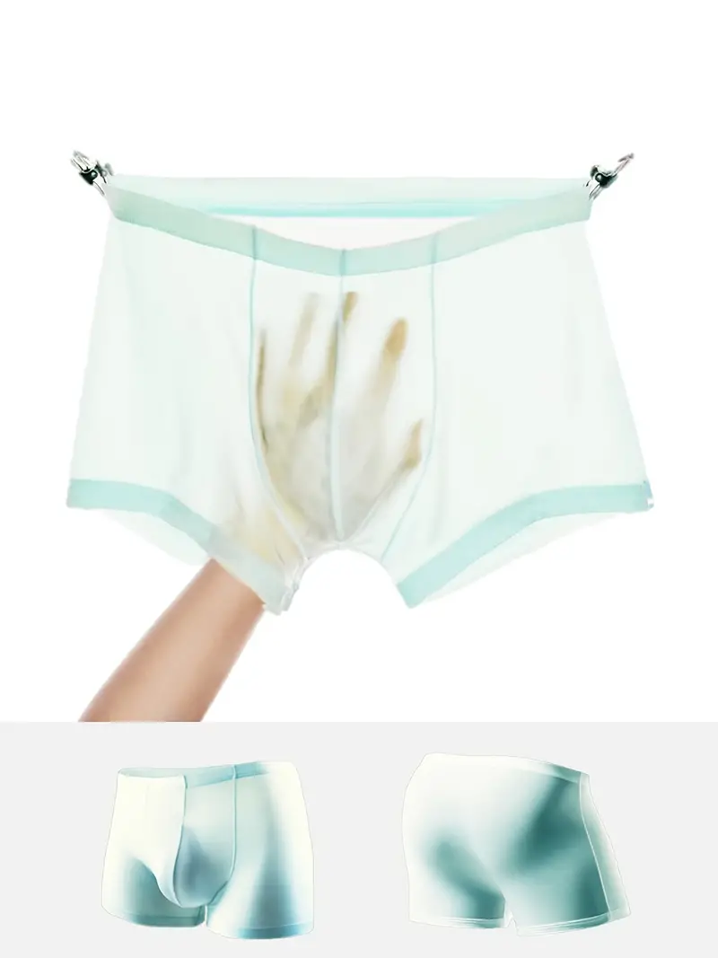 Men's Ice Silk Comfortable Panties Men's Breathable Thin - Temu
