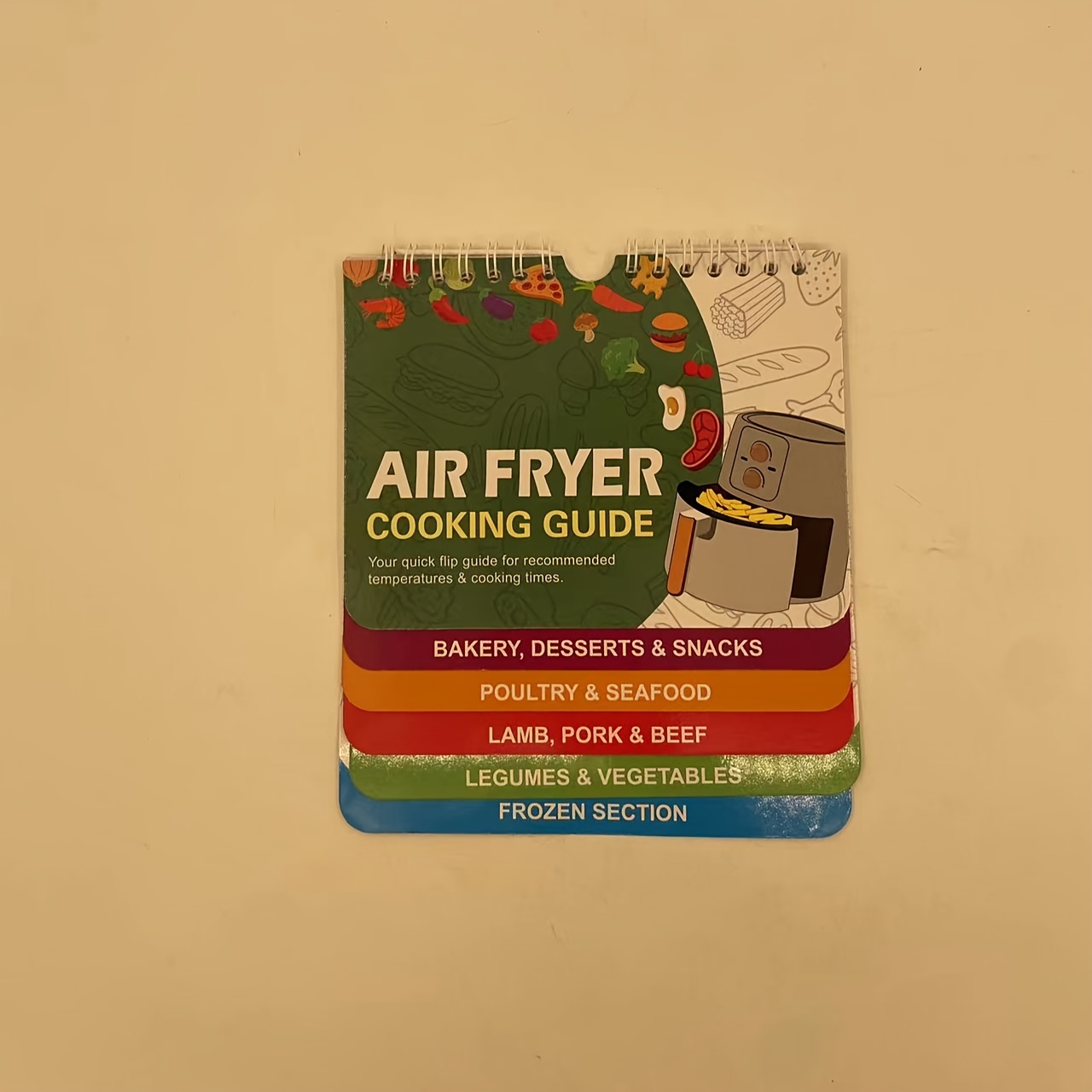 Air Fryer Cheat Sheet Magnets Cooking Guide Booklet Air - Temu