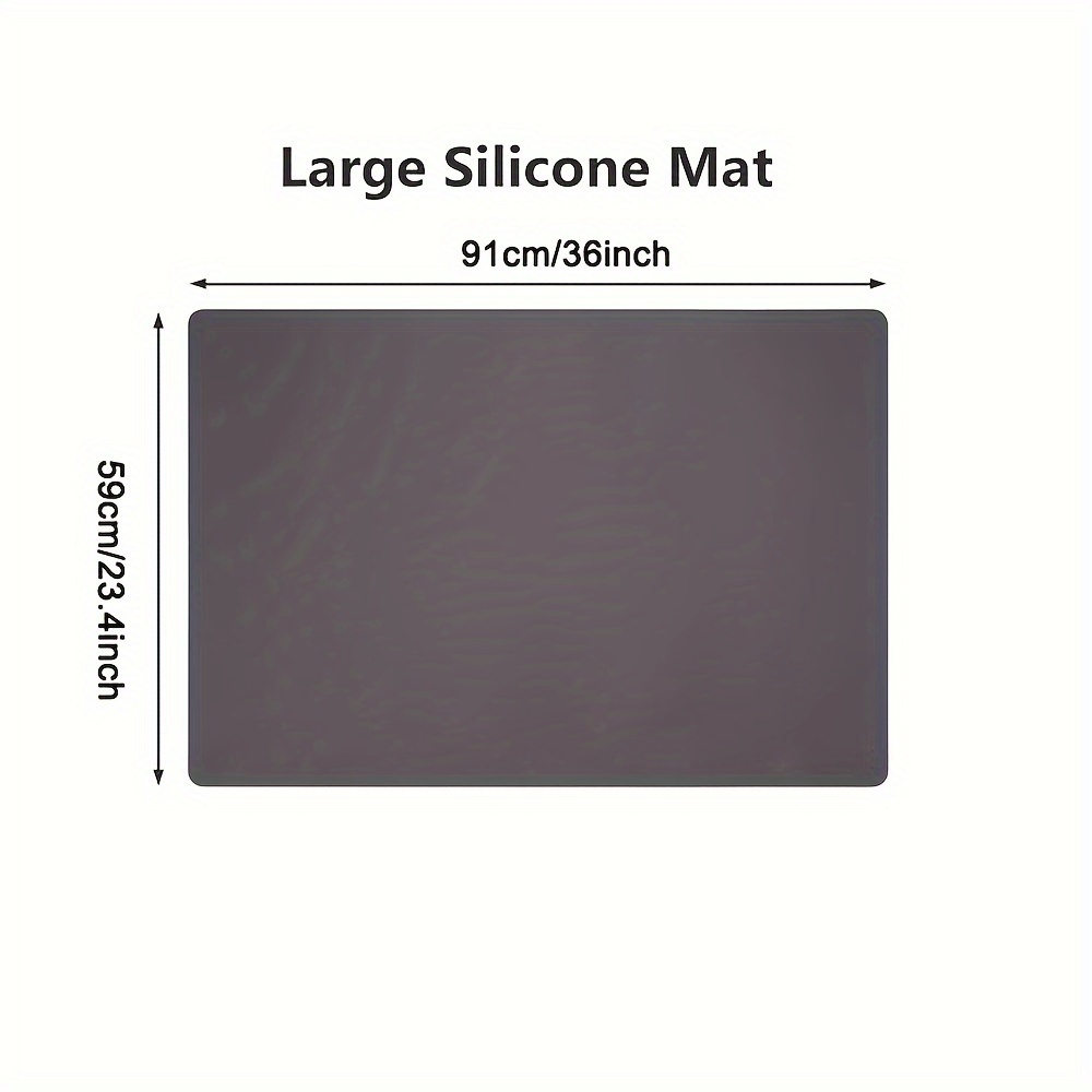 Extra Large Silicone Mat Multipurpose Silicone Mat Thick Heat Resistant Mat  Shipped Rolled Up Kitchen Counter Mat Waterproof Nonslip Silicone Mats For  Kitchen Counter Black - Temu Italy